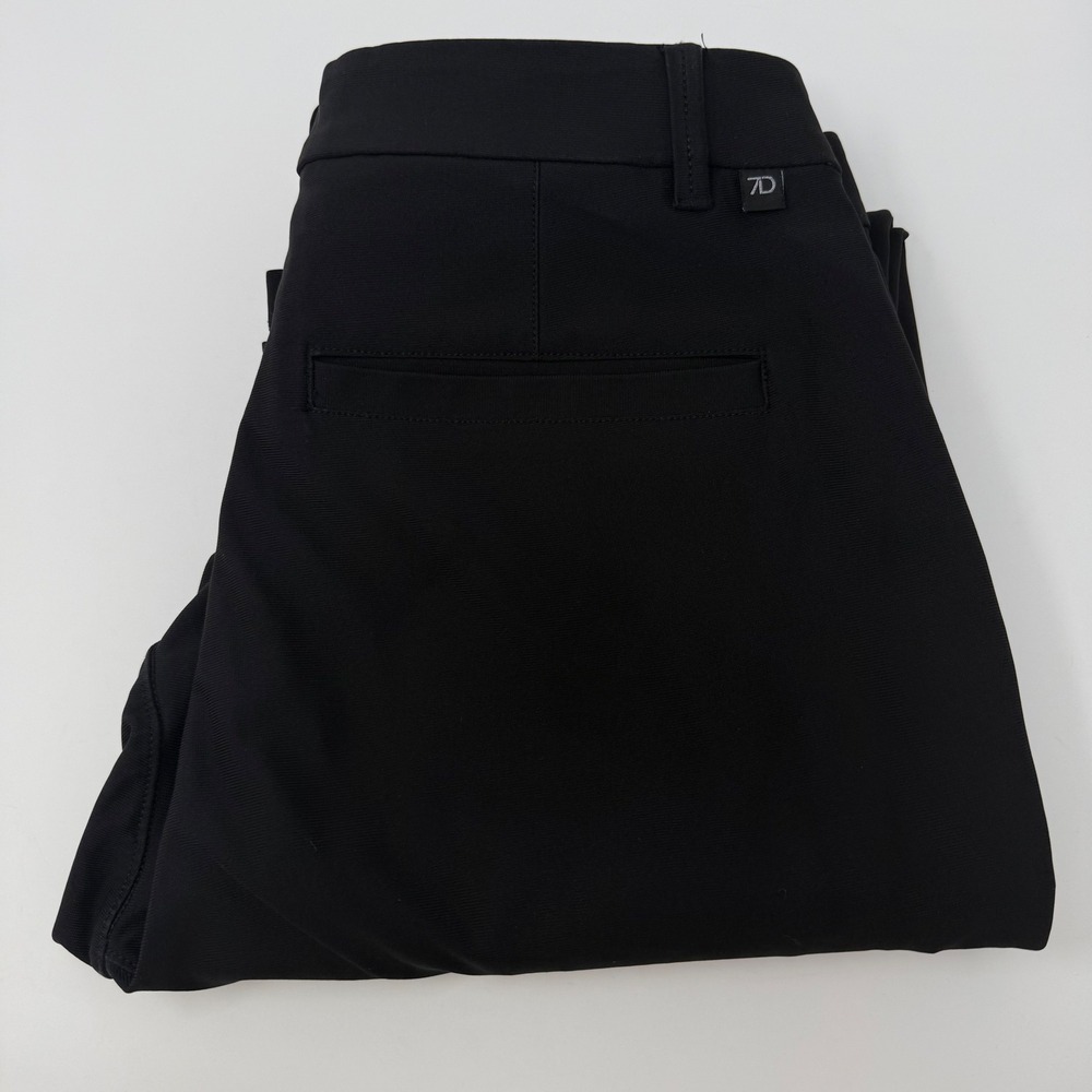 7 Diamonds Infinity Mens 30x31 Black Performance Slim Tapered Chino Pants